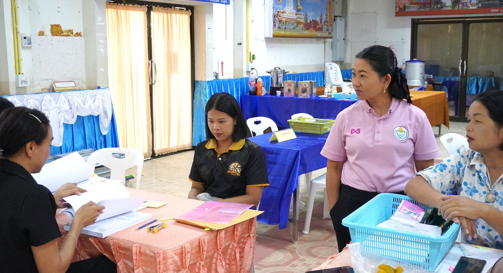 ภาพบรรยากาศการรับสมัครคัดเลือกบุคคลเพื่อบรรจุและแต่งตั้งเข้ารับราชการเป็นข้าราชการครูและบุคลากรทางการศึกษา ตำแหน่งครูผู้ช่วย กรณีที่มีความจำเป็นหรือมีเหตุพิเศษ สังกัด สพฐ. ปี พ.ศ. 2569 สพป.อุ